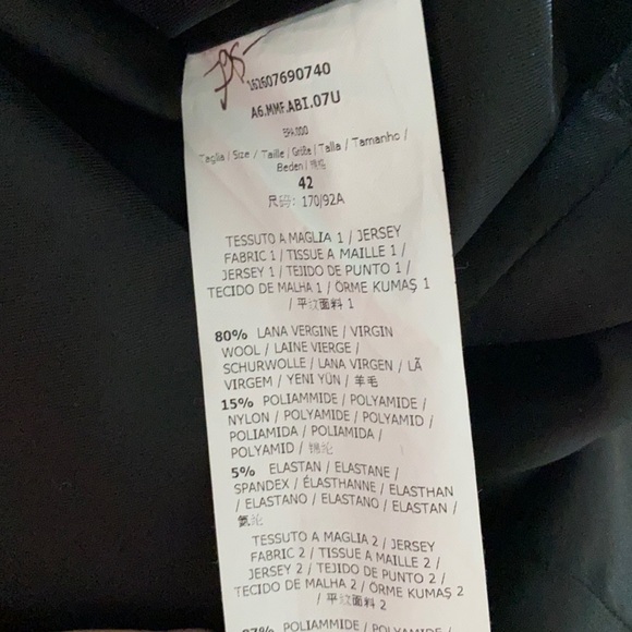 MAX MARA Max Mara Omelia Fishnet Wool Blend Jersey Dress, size 8 - Picture 7 of 9